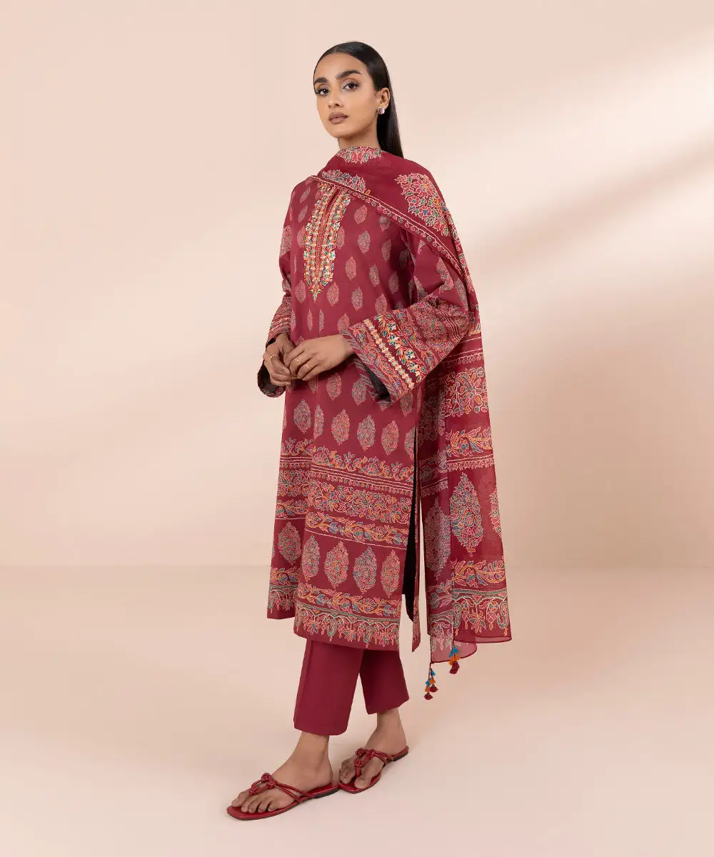 3 Piece - Embroidered Lawn Suit