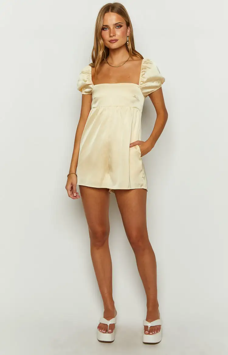 Khlo Yellow Playsuit