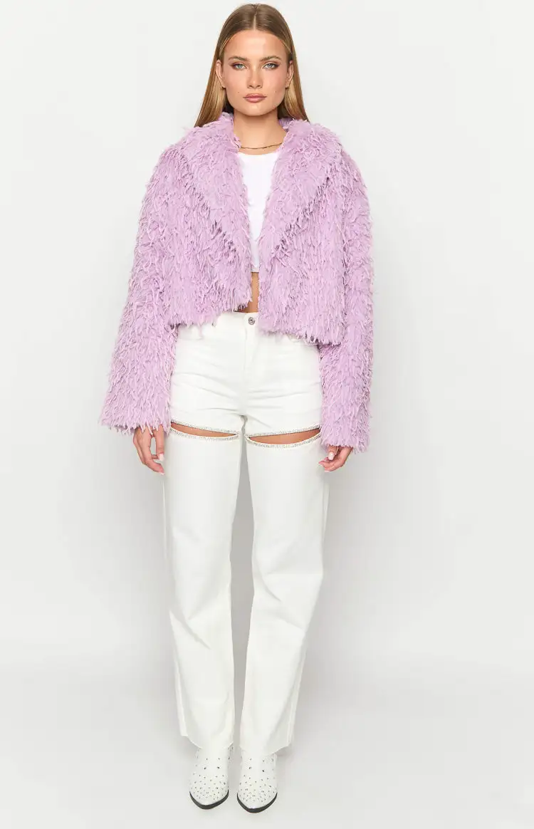 Amy Purple Fringe Jacket