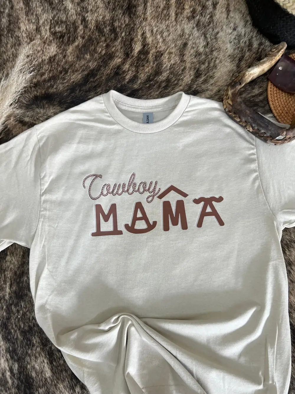 Cowboy Mama T-Shirt{Multiple Colors}