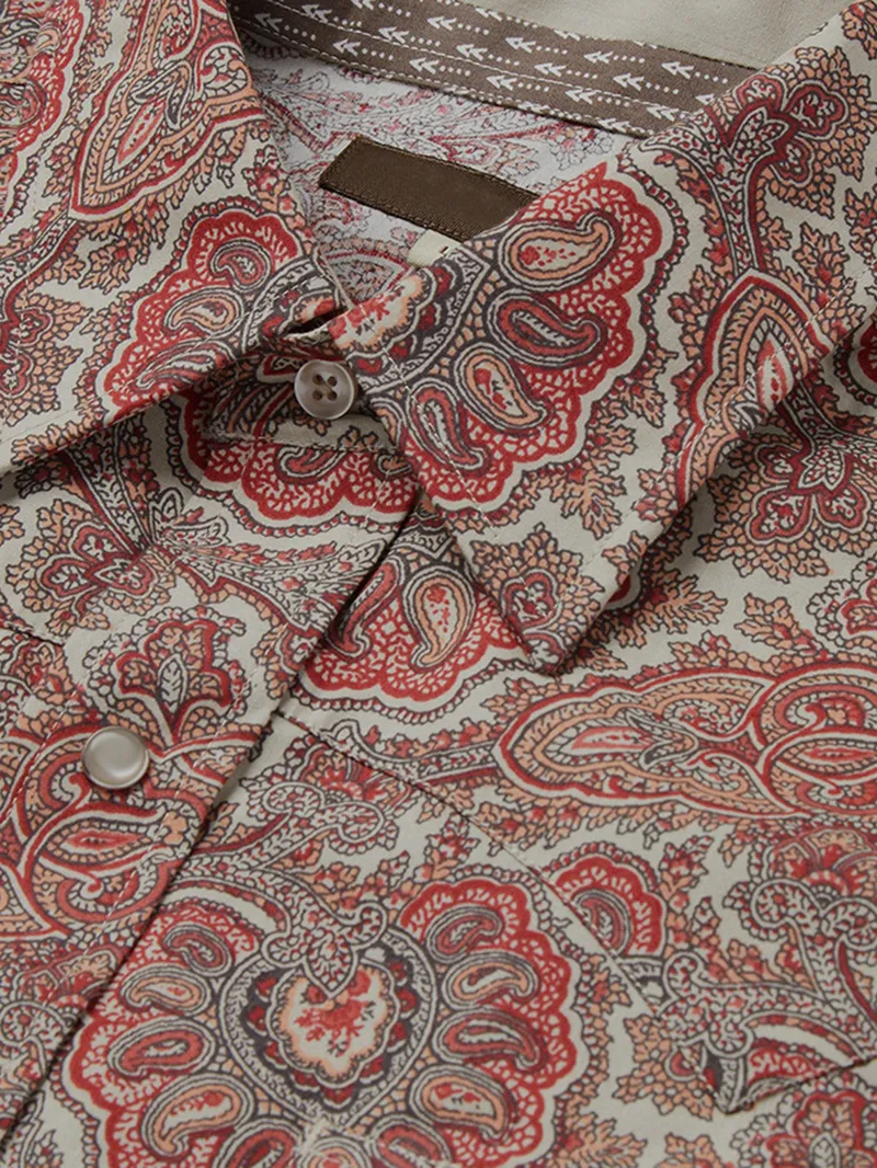 Men's Paisley Western Shirt