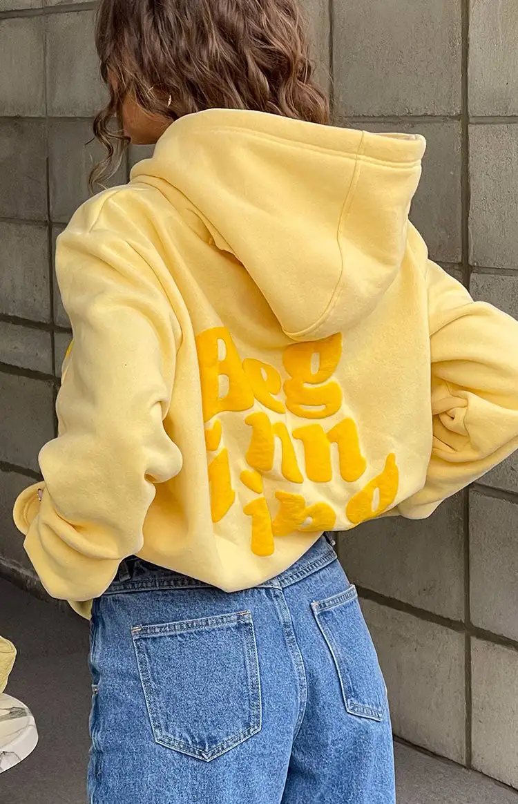 Beginning Yellow Snuggle Bubble Hoodie