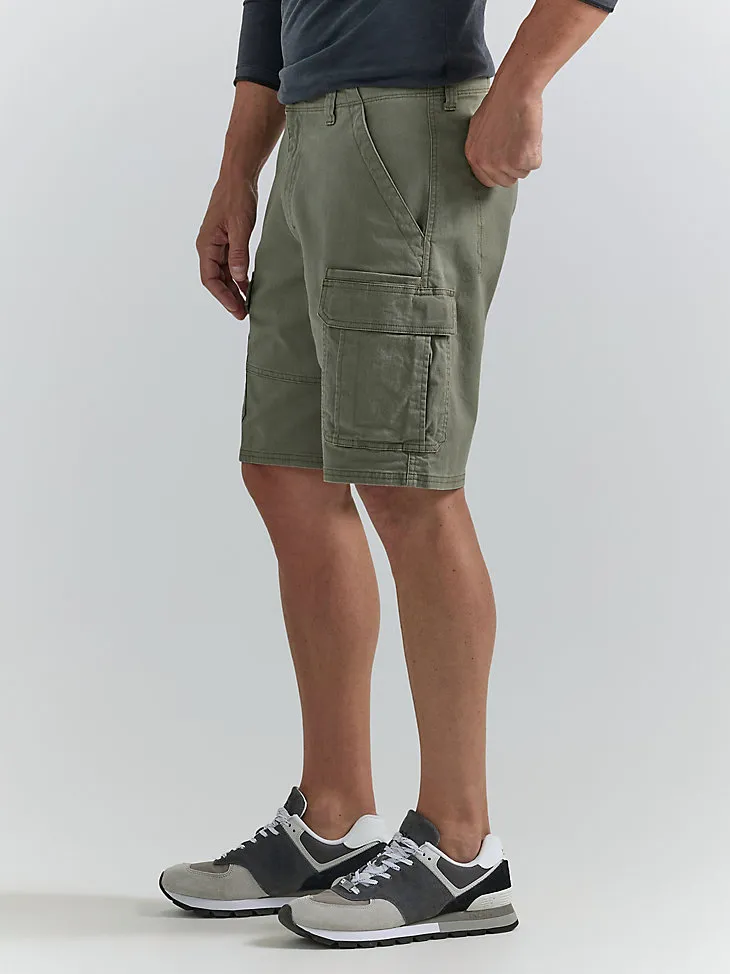 MEN'S WRANGLER AUTHENTICS® STRETCH CARGO SHORT IN GRAIN