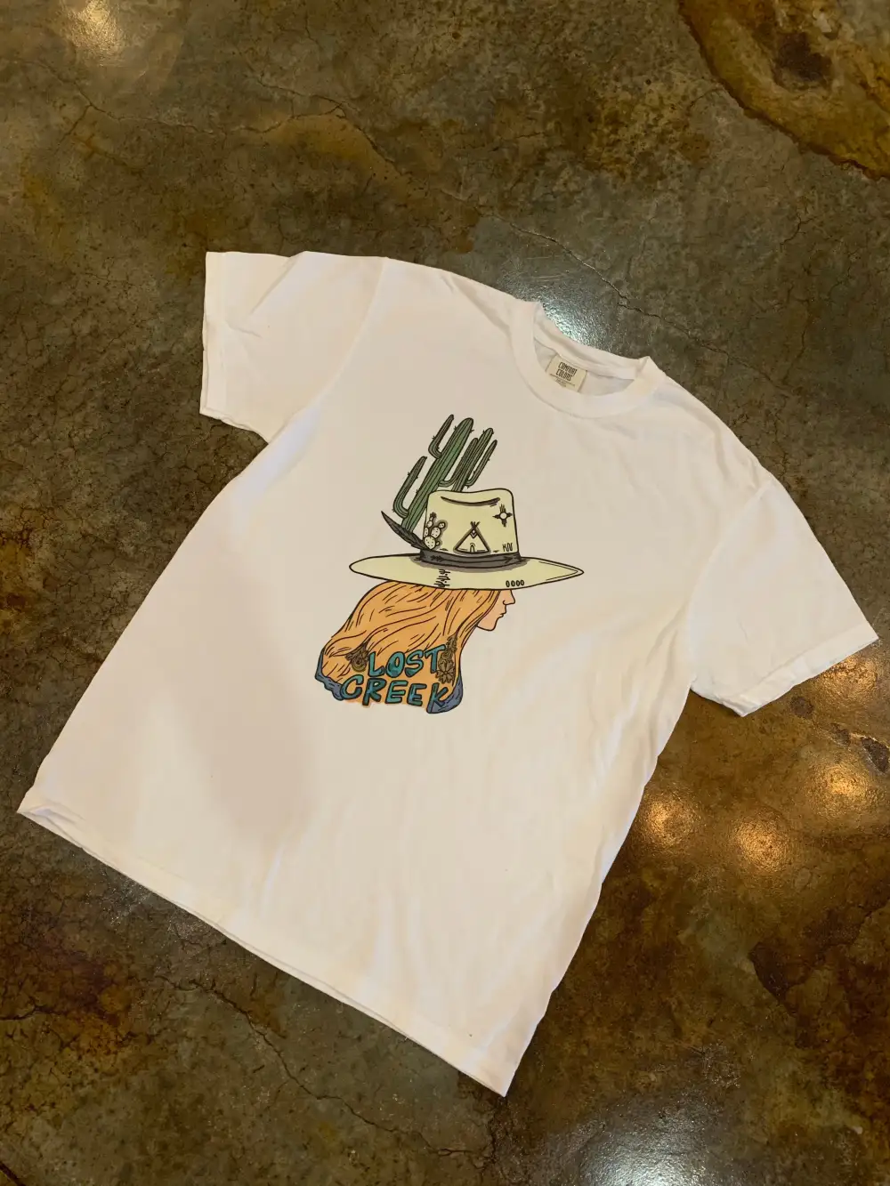 Lost Creek Logo Tee-White