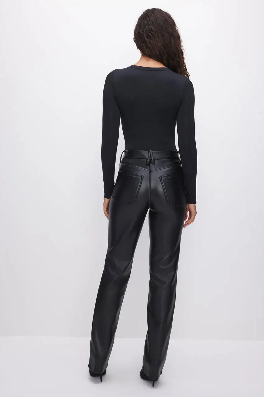 GOOD ICON FAUX LEATHER PANTS