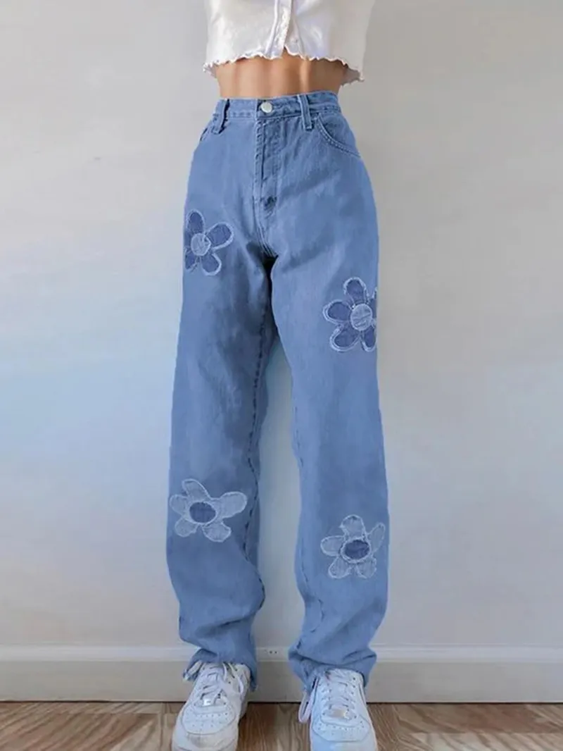 Blue denim pants