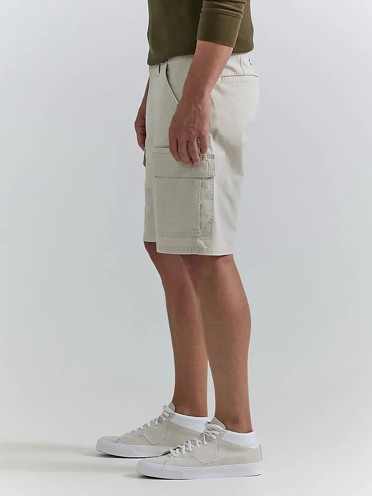 MEN'S WRANGLER AUTHENTICS® STRETCH CARGO SHORT IN GRAIN