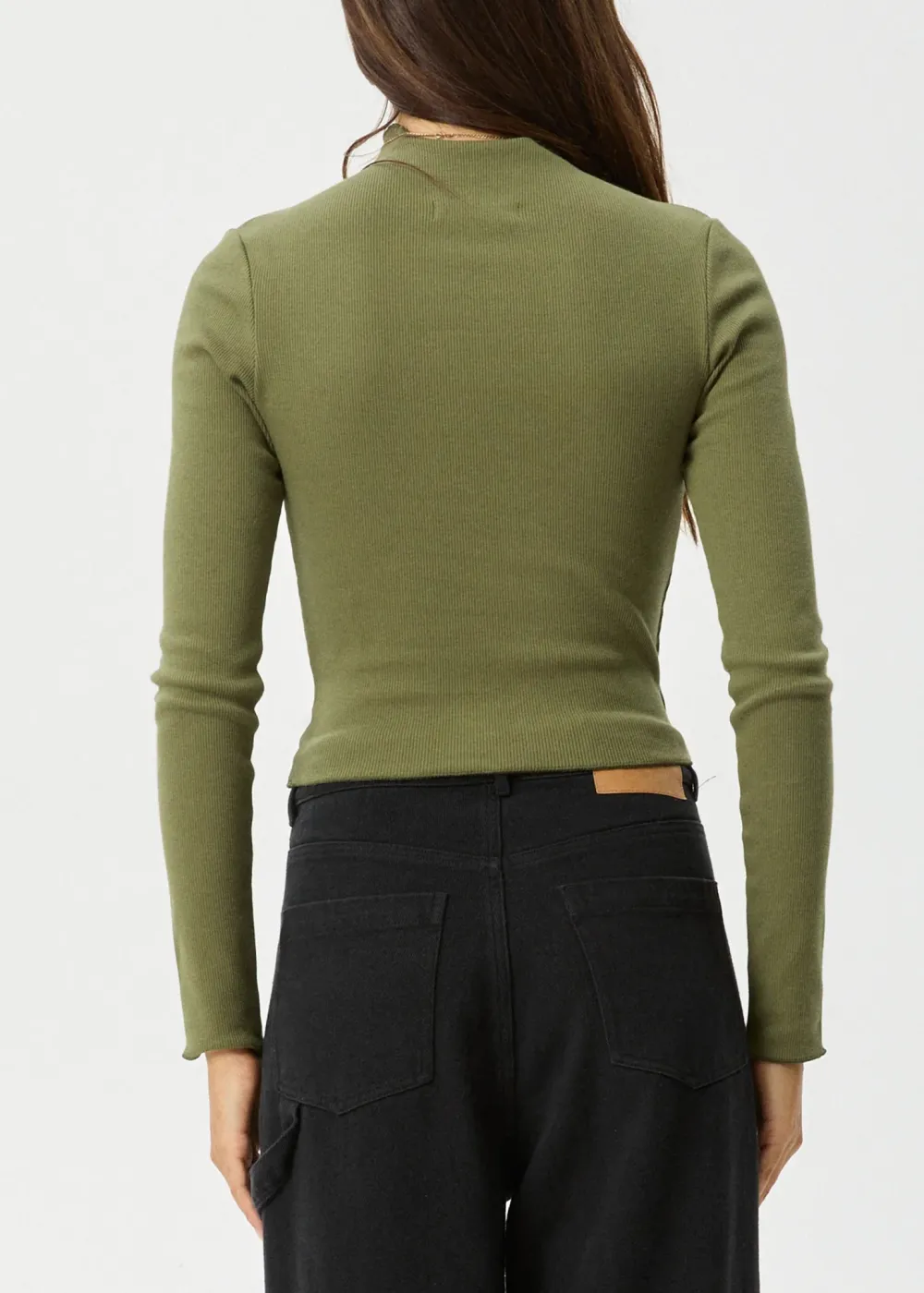 ICONIC - ORGANIC LONG SLEEVE RIB TOP