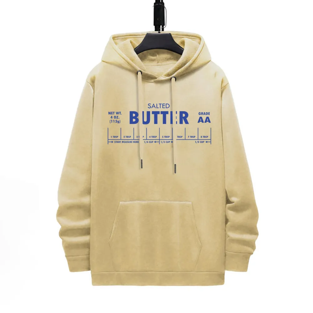 BUTTER PATTERN PRINTED HOODIE