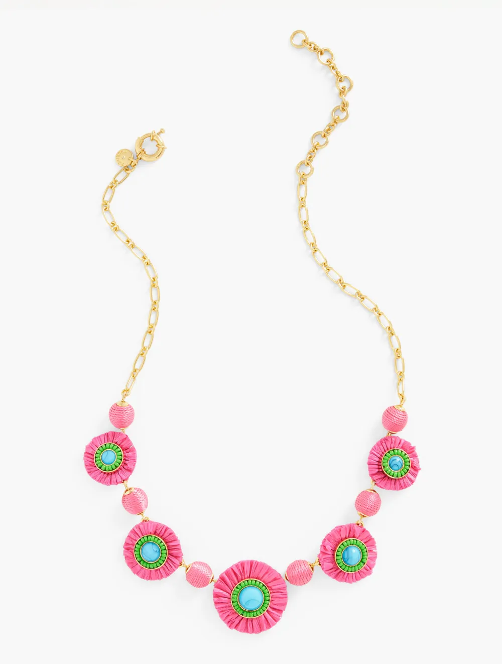 Raffia Burst Statement Necklace