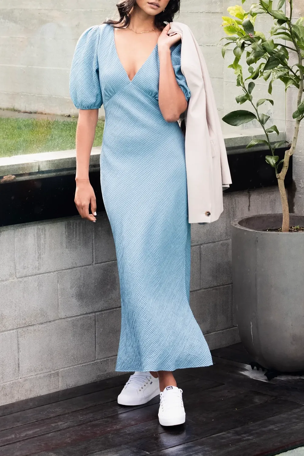 Amora Sky Midi Dress