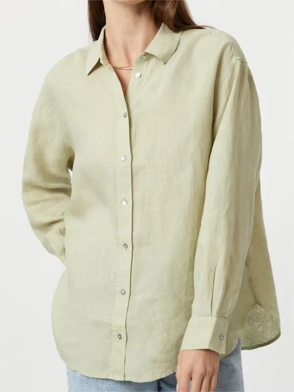 Linen Button-Up Shirt