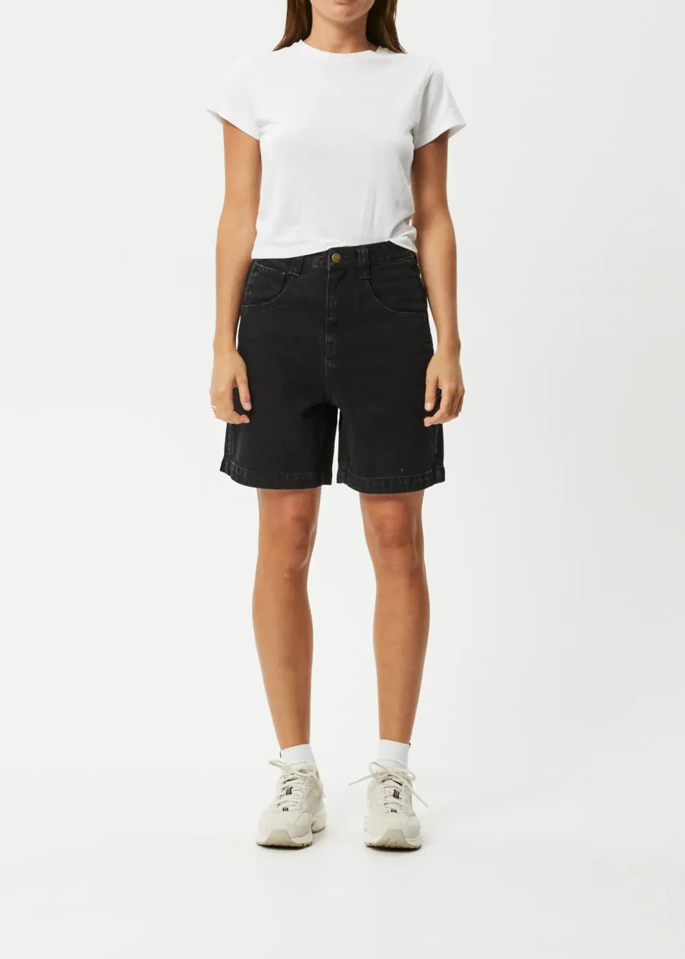 EMILIE - ORGANIC DENIM CARPENTER SHORTS