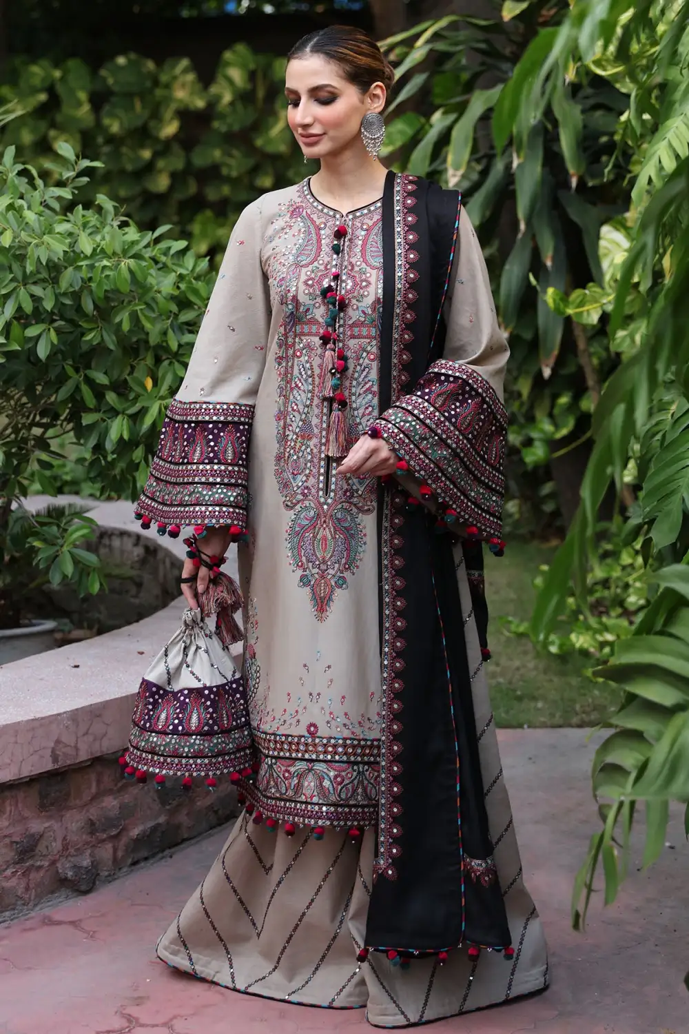 EMBROIDERED SLUB KHADDAR SETS