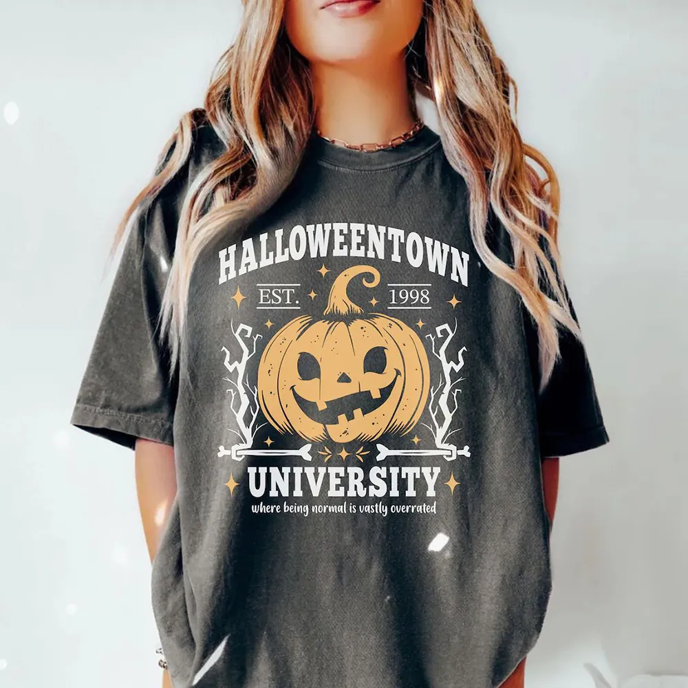 Halloweentown University T-shirt Halloween Town Est 1998 Sweatshirt Fall Sweatshirt Pumpkin Shirt for Womens Halloween Sweatshirt Autumn Top