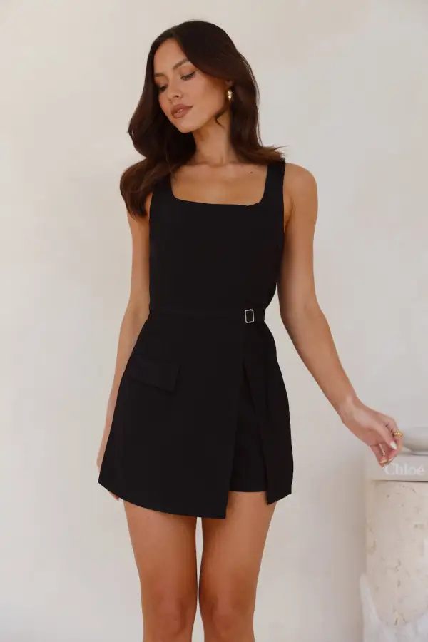 Beauty Editor Romper Black