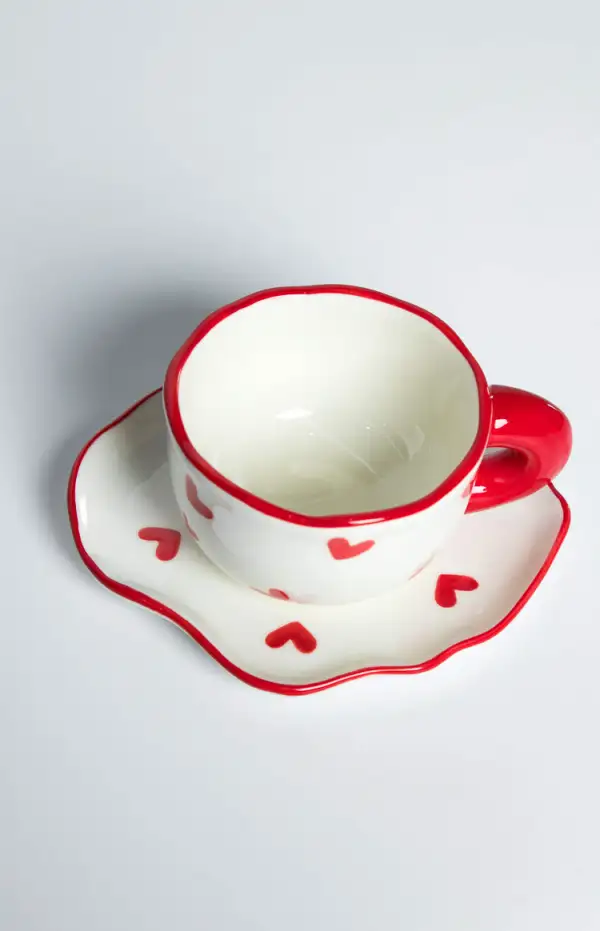 Adore Red Heart Mug Set