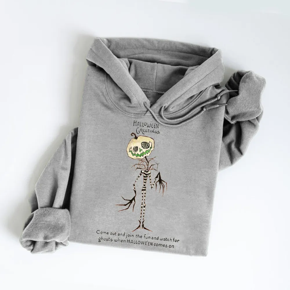 Skull Pumpkin Halloween Hoodie