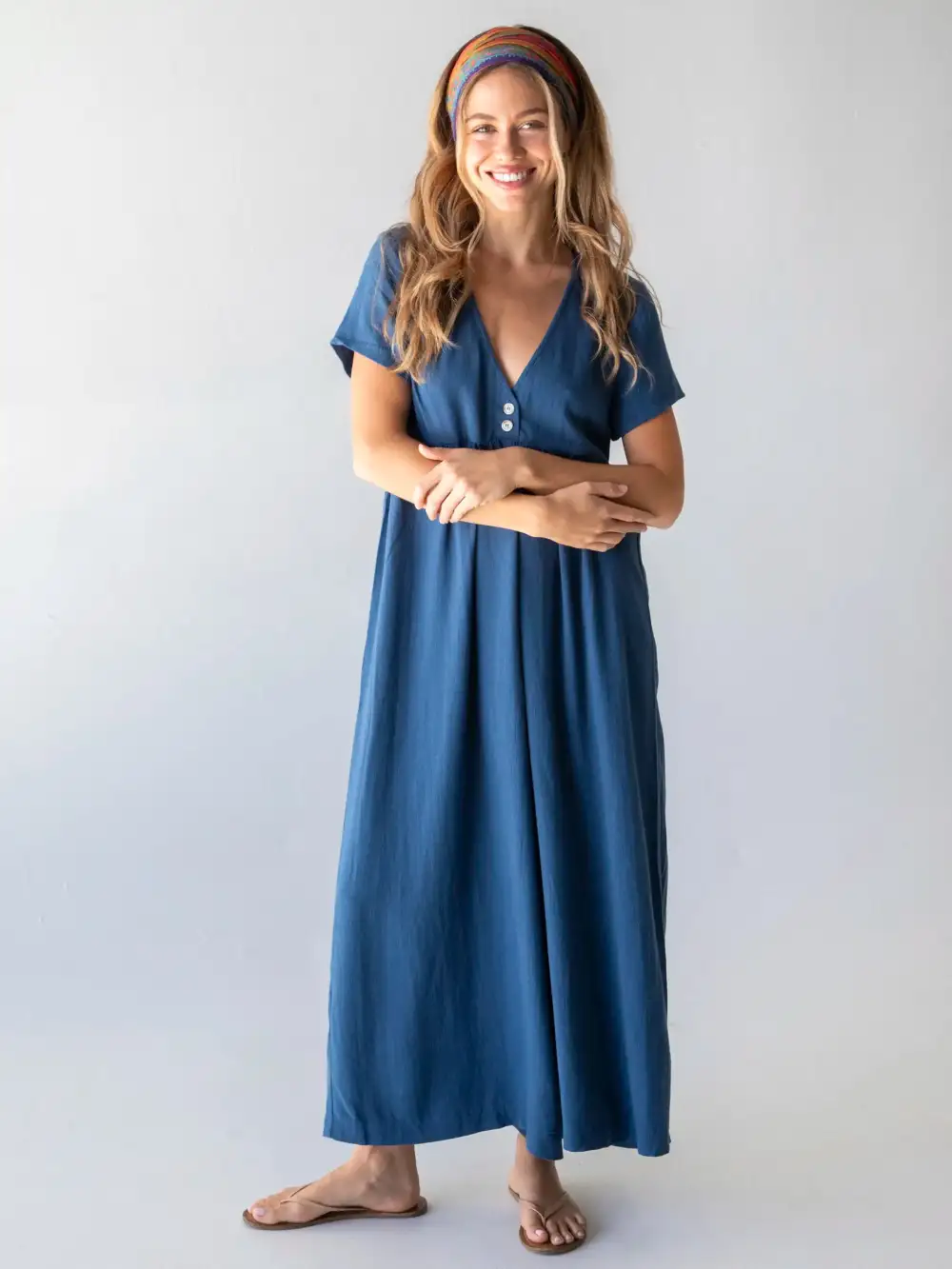 Avery Wide-Leg Jumpsuit - Indigo