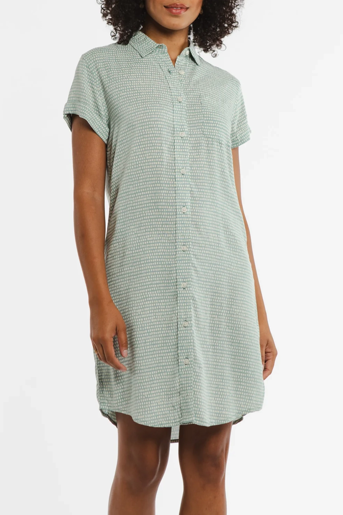 The Loren Lapel Shirt Dress