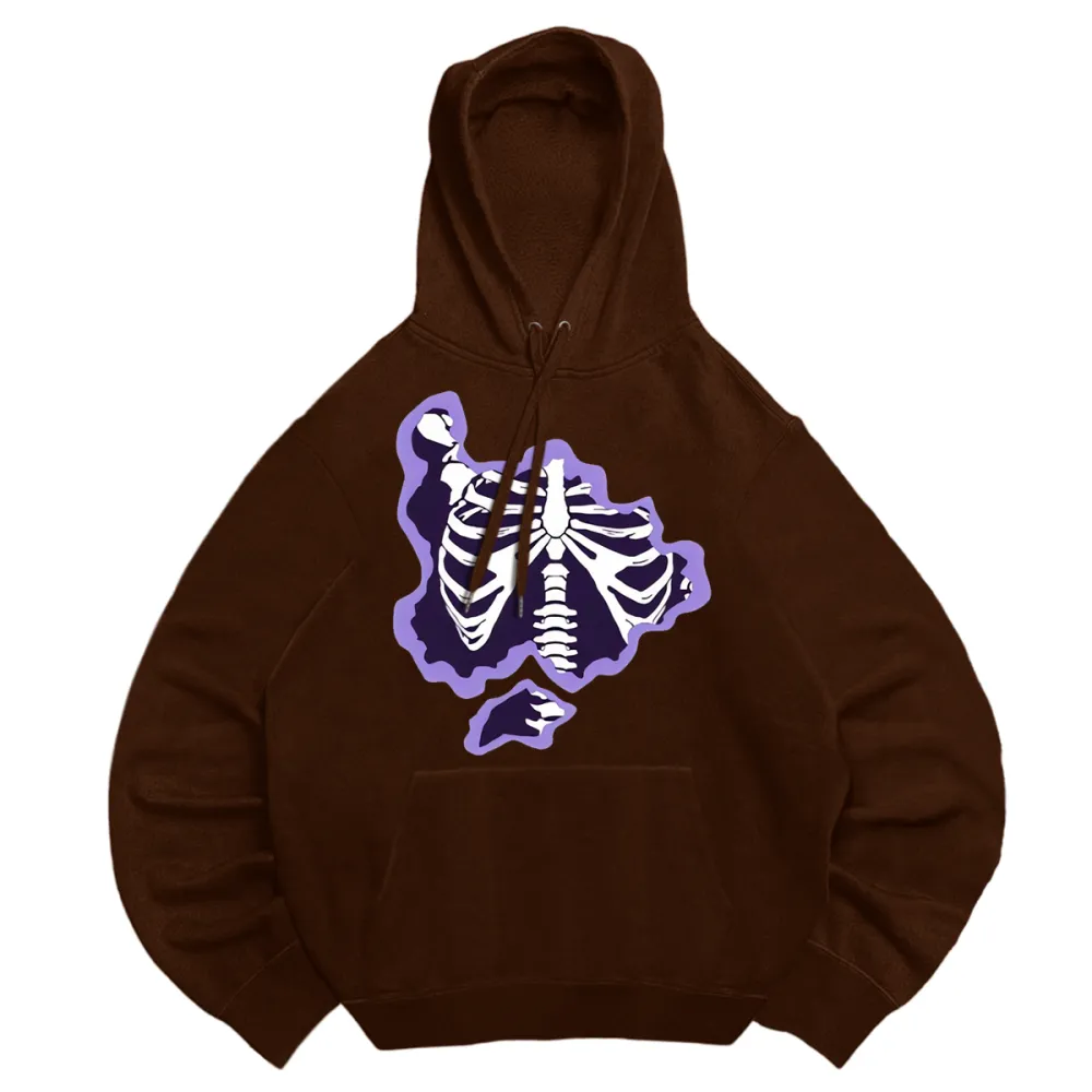 Basic hooded sweatshirt with hood cord