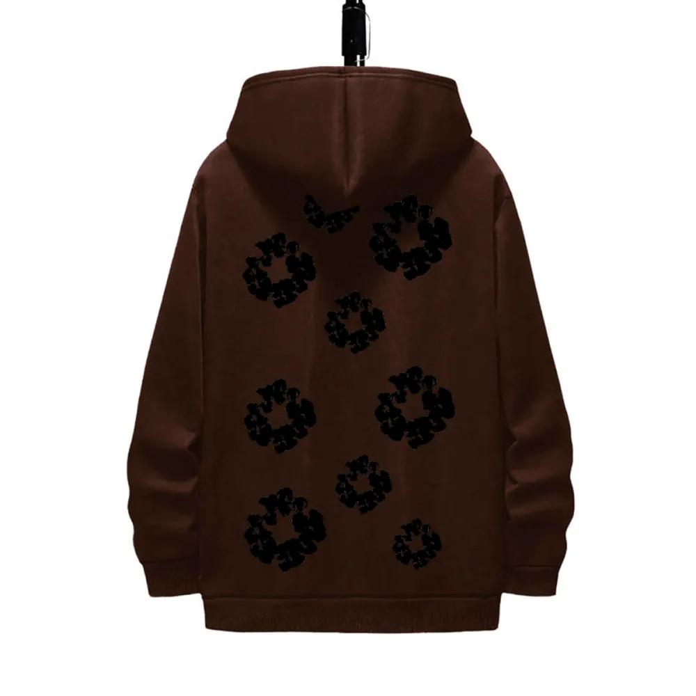 Tears Black Flower Hoodie