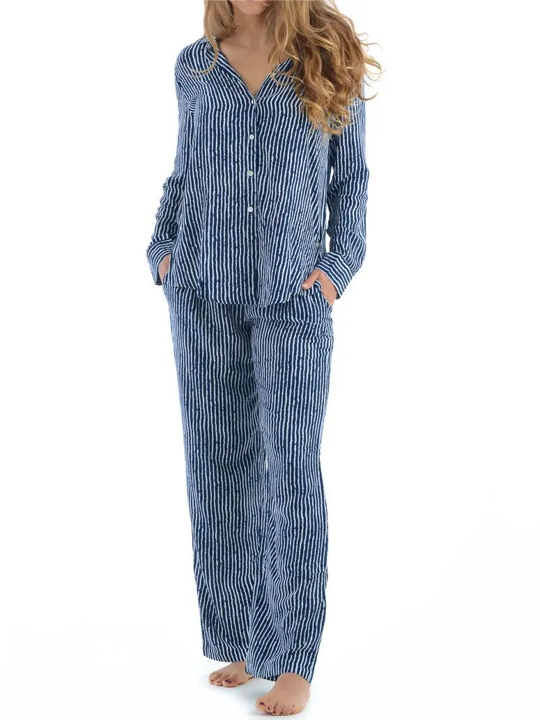 Catalina Pants / Navy Stripe