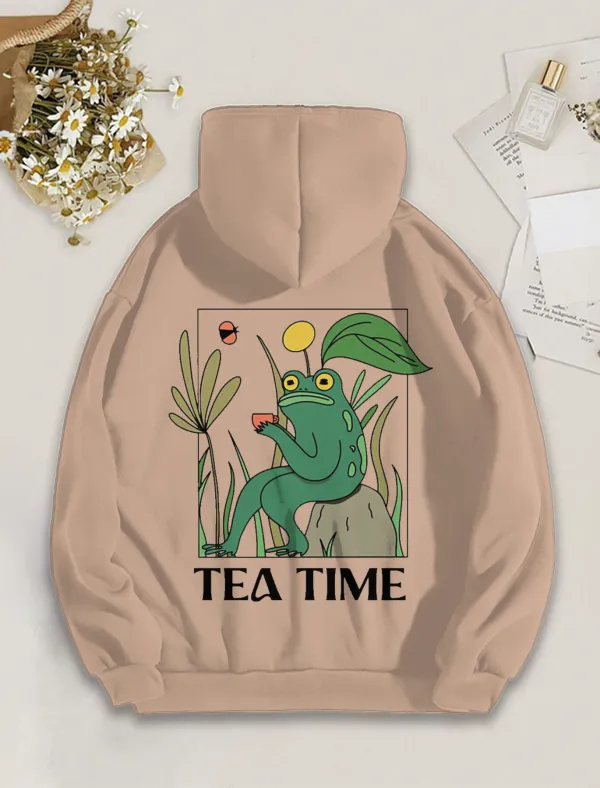 Tea Time Pattern Hoodie