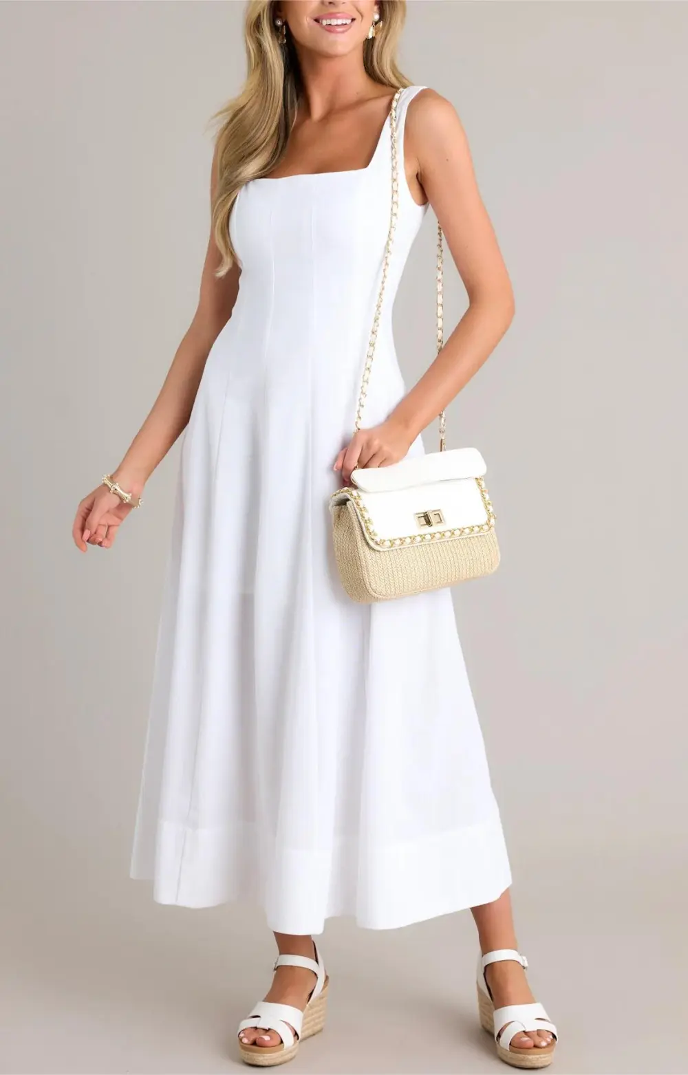 URBAN SOPHISTICATION WHITE MAXI DRESS