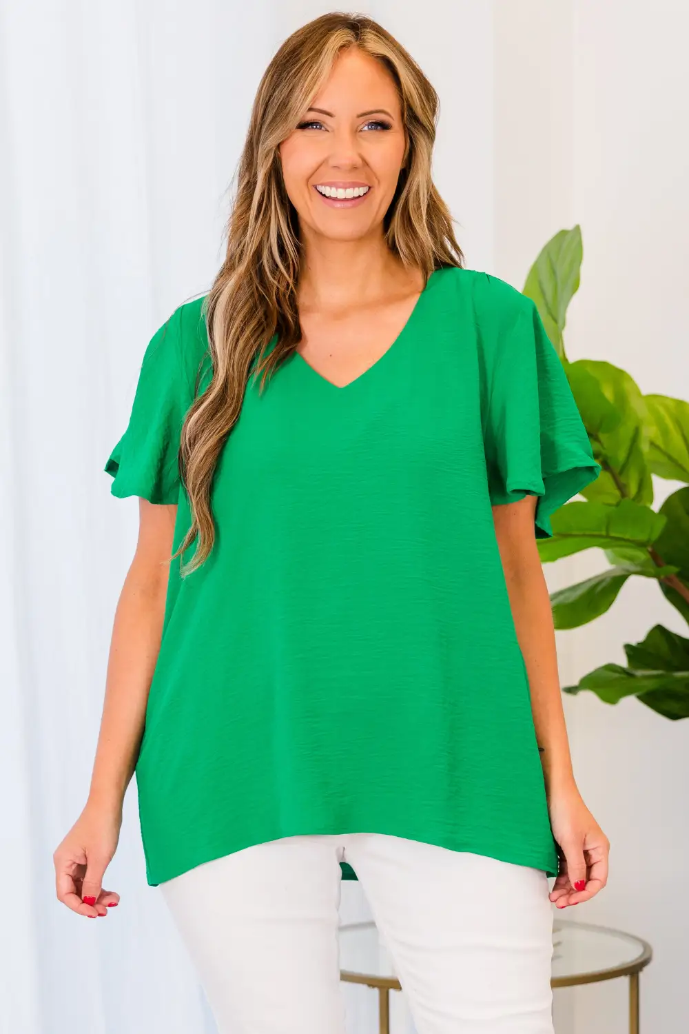 Capital Blouse, Kelly Green