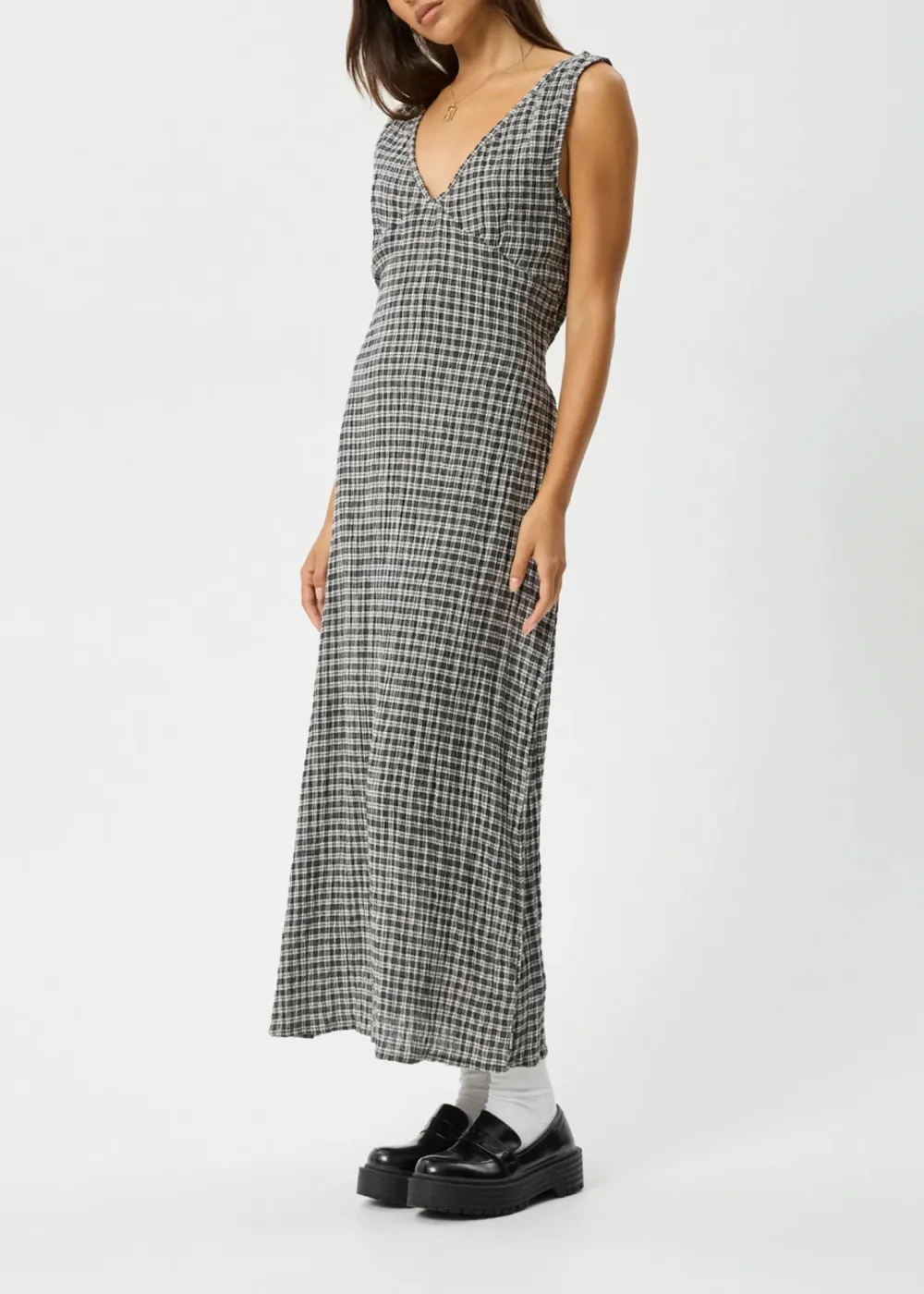 Seersucker Maxi Dress