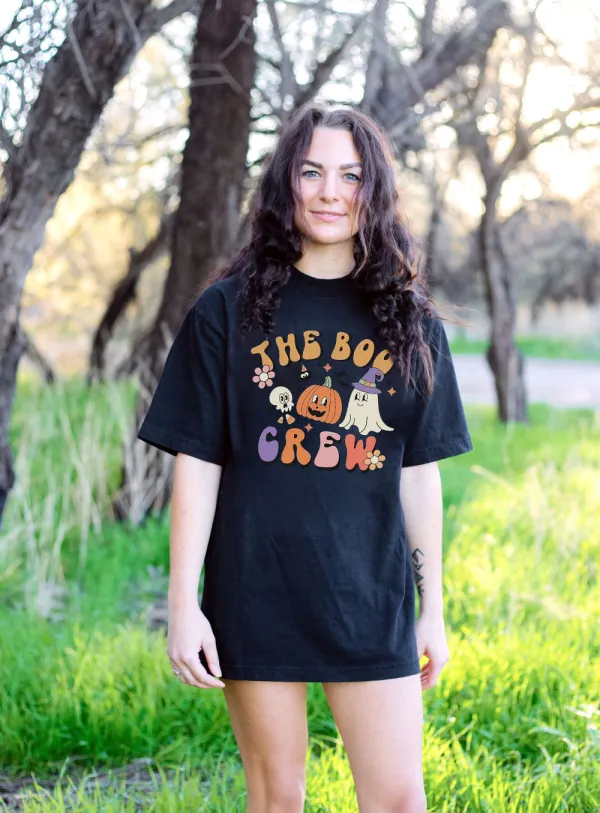 Women's Pumpkin English Halloween Printed T-shirt