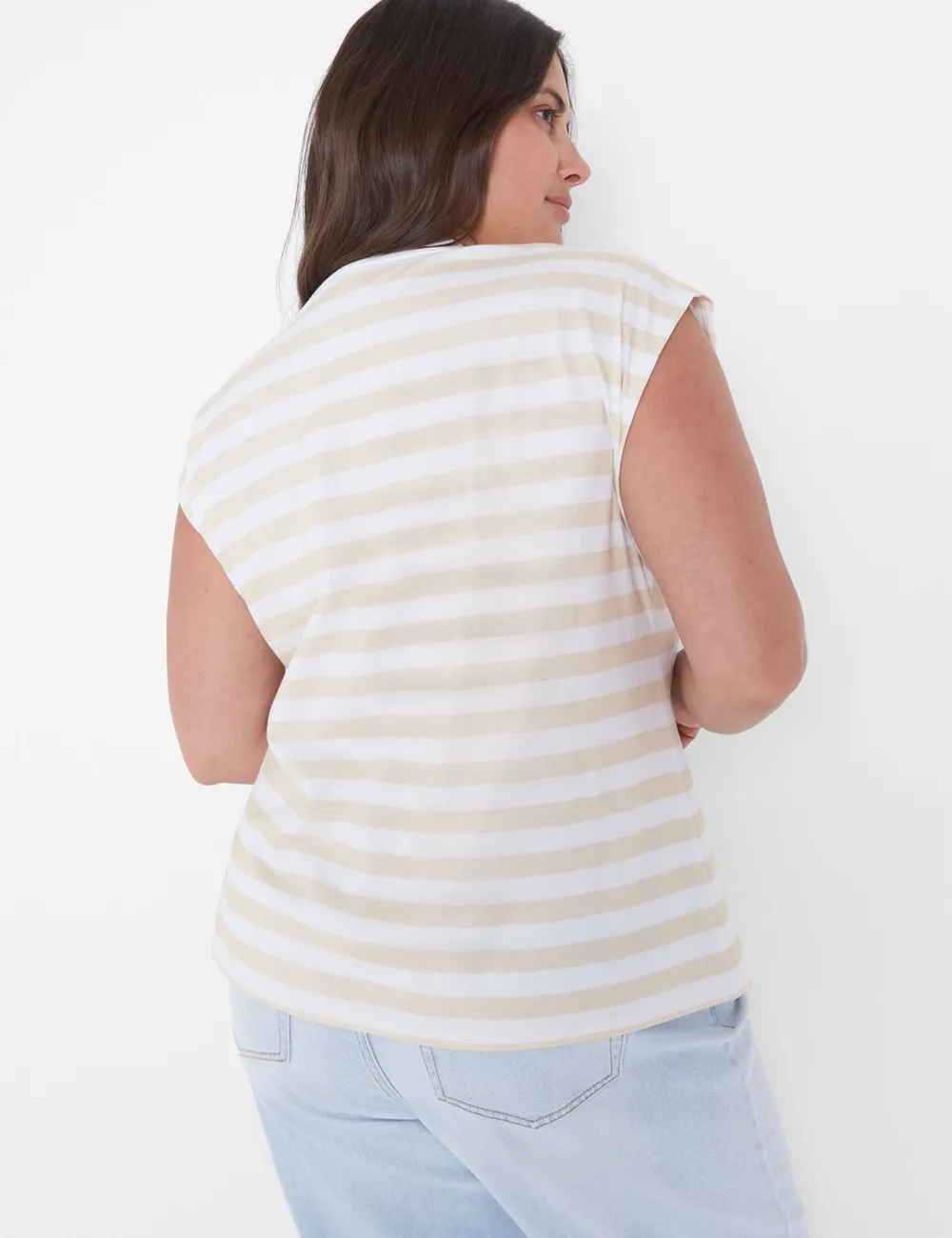 Dolman Cap-Sleeve Crew-Neck Tee