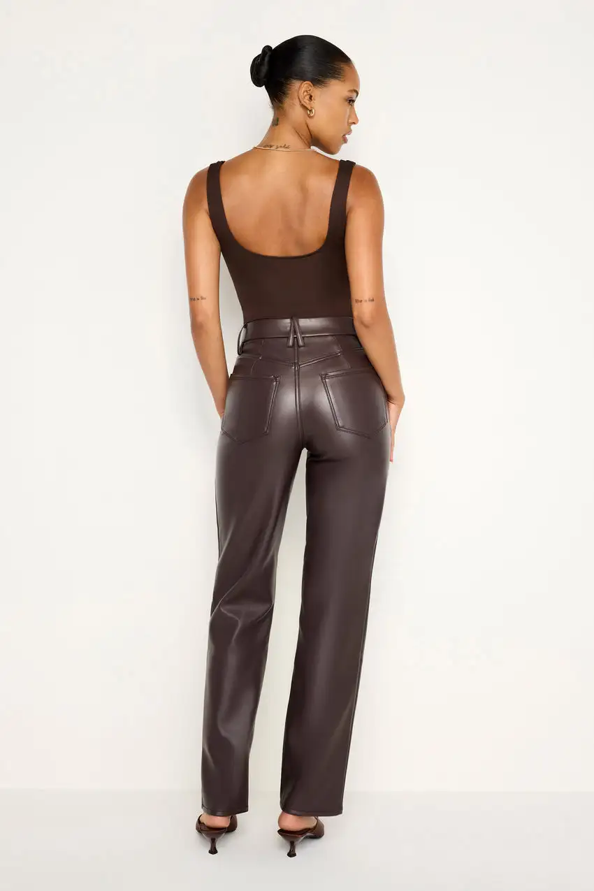 GOOD ICON FAUX LEATHER PANTS