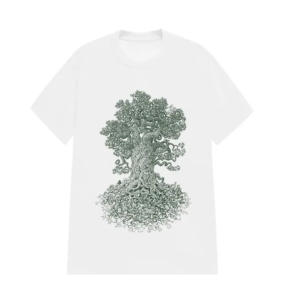 FOREST TREE PATTERN PRINTED TEE