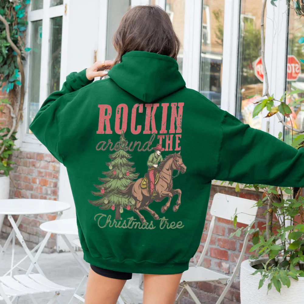 rockin the Christmas tree Women's hoodie