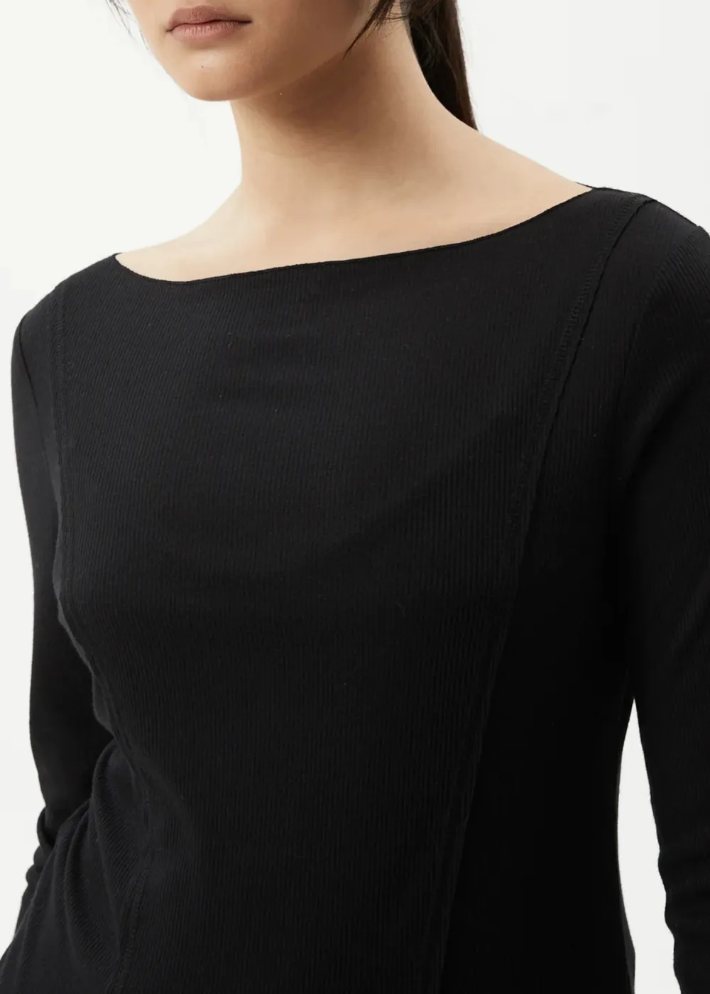 MIRAGE BAMBOO - SHEER LONG SLEEVE TOP