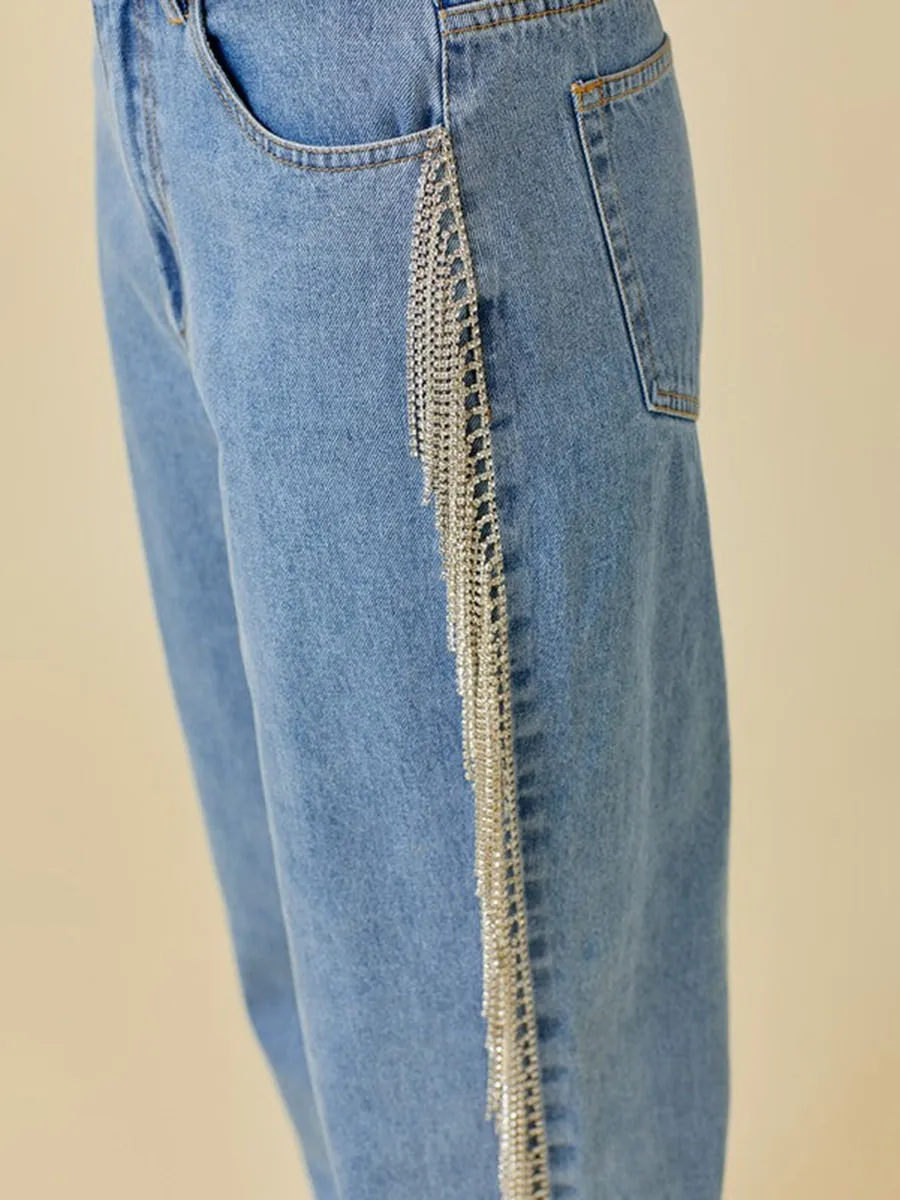 Broadway Rhinestone Denim Jeans