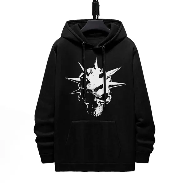 PINHEAD DESIGNED PATTERN PRINTED HOODIE