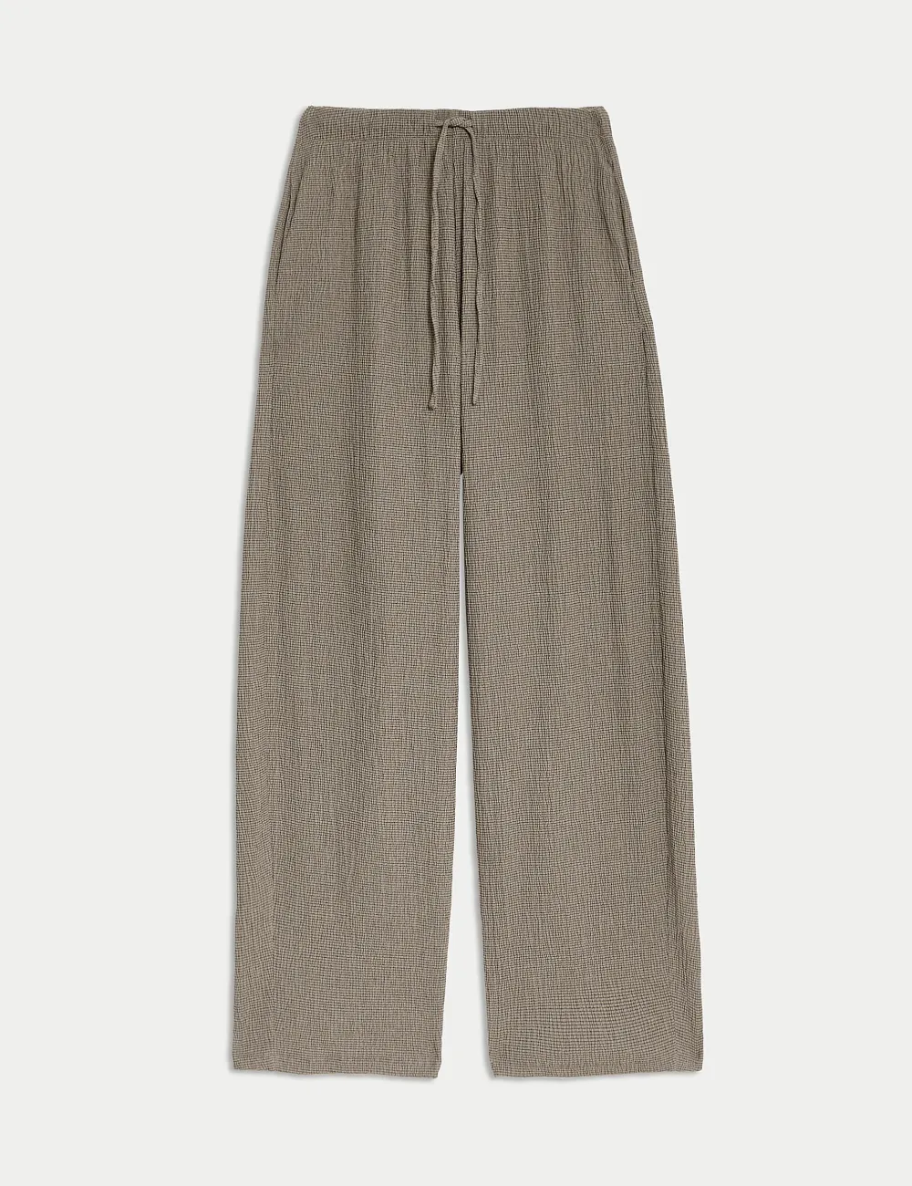 Wide Leg Casual Stretch Pants