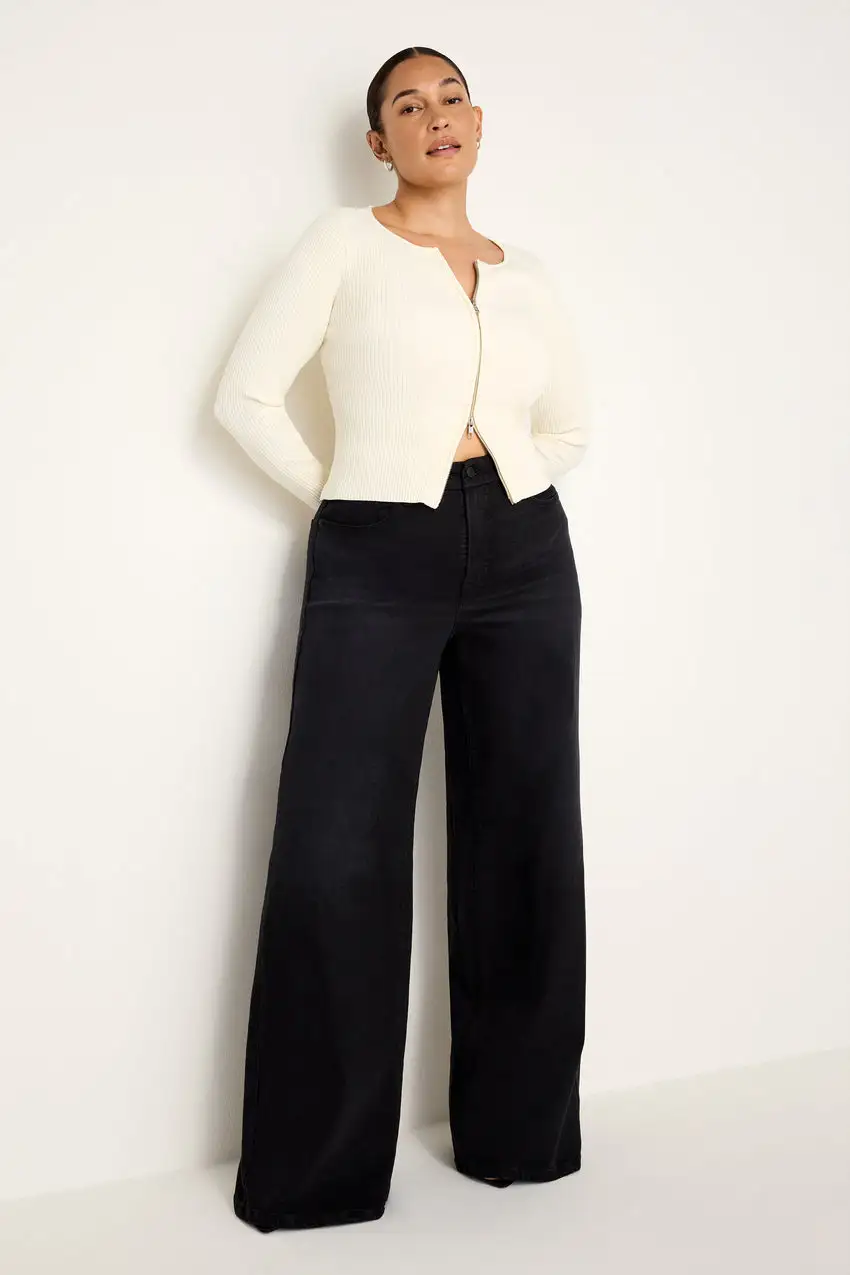 SOFT-TECH GOOD WAIST PALAZZO JEANS