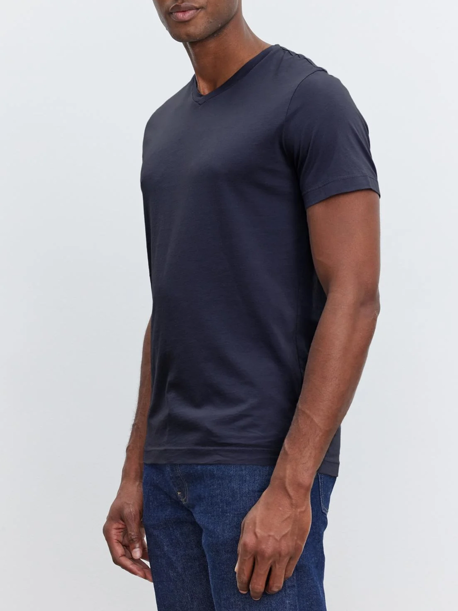 Men'S Fashion Cotton V-Neck T-Shirt