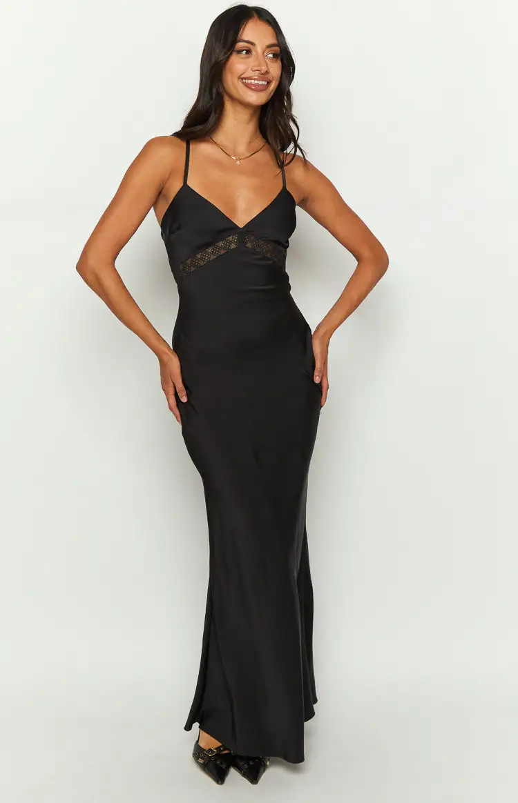 Hunta Black Maxi Dress