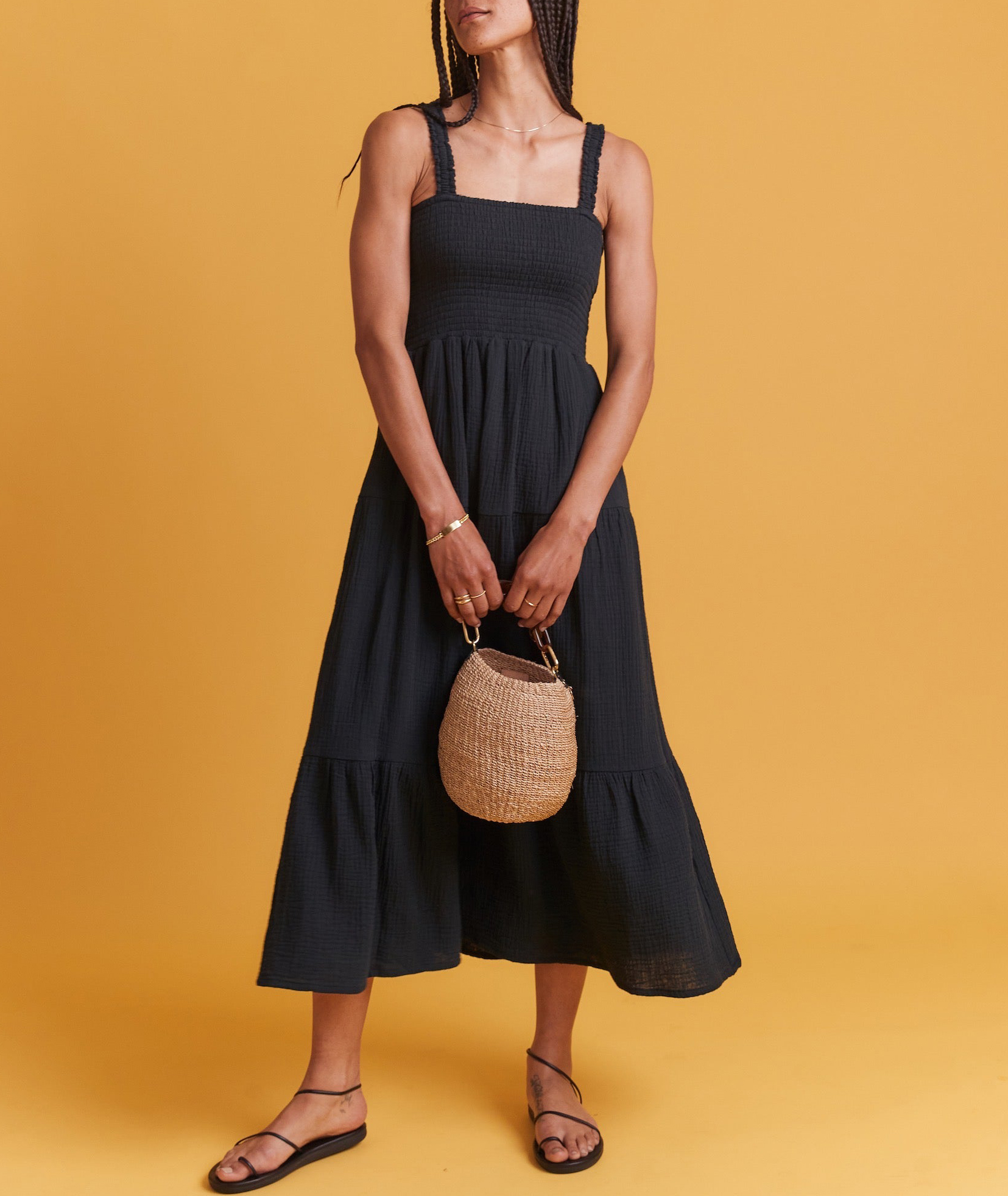 Black Selene Maxi Dress