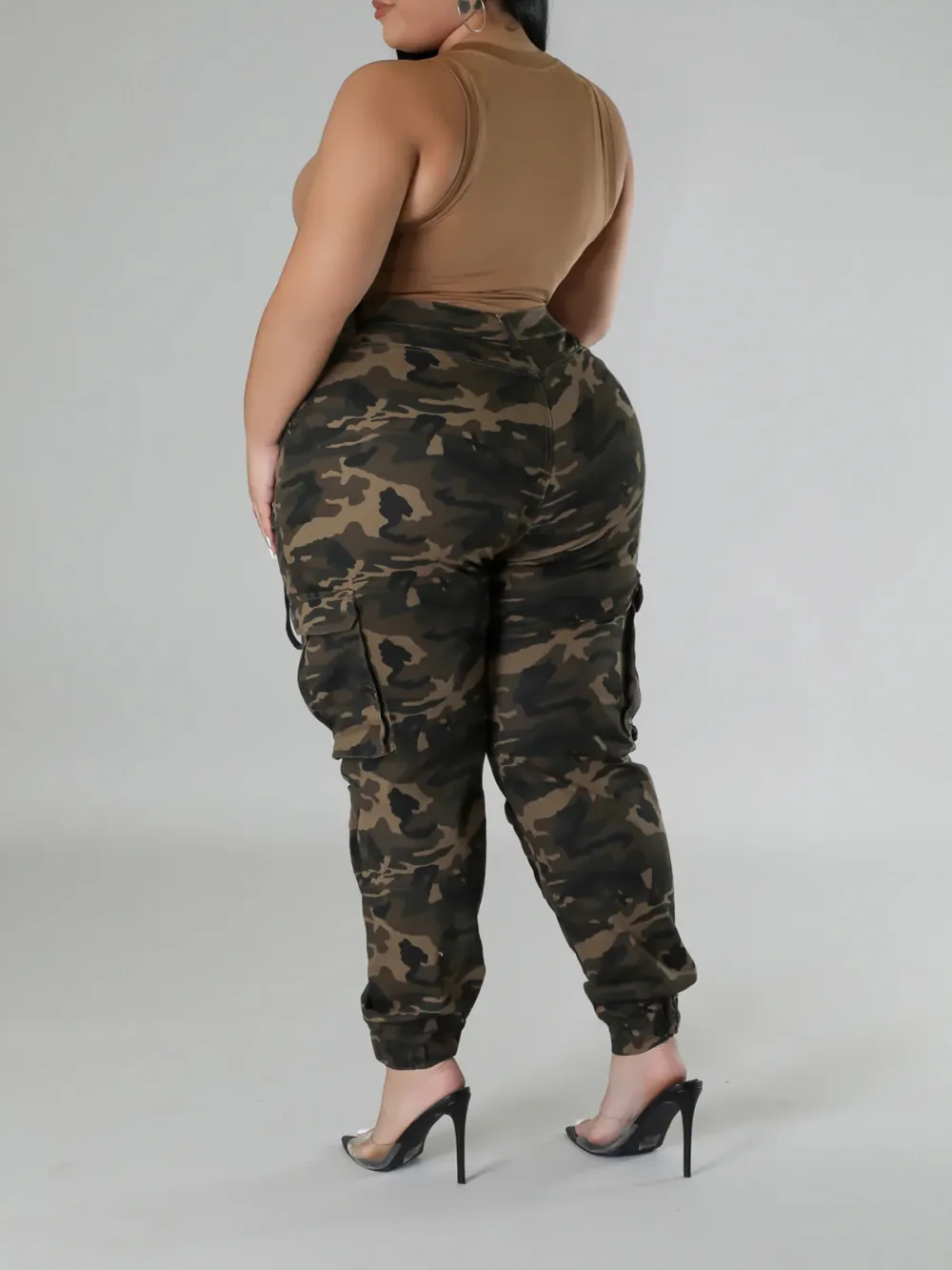 Large Size Fashion Women'S Clothing Style Camouflage Pants