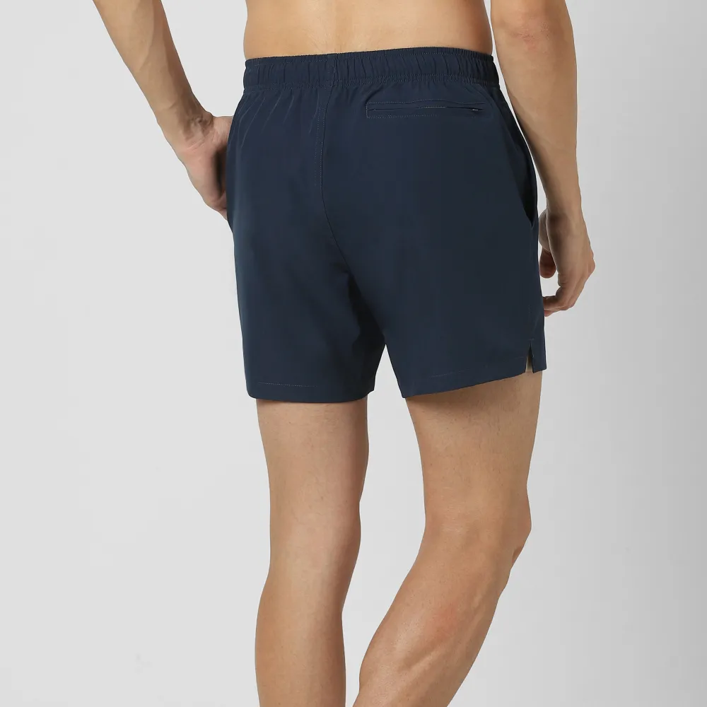 Stretch Swim Solid-Navy Blue