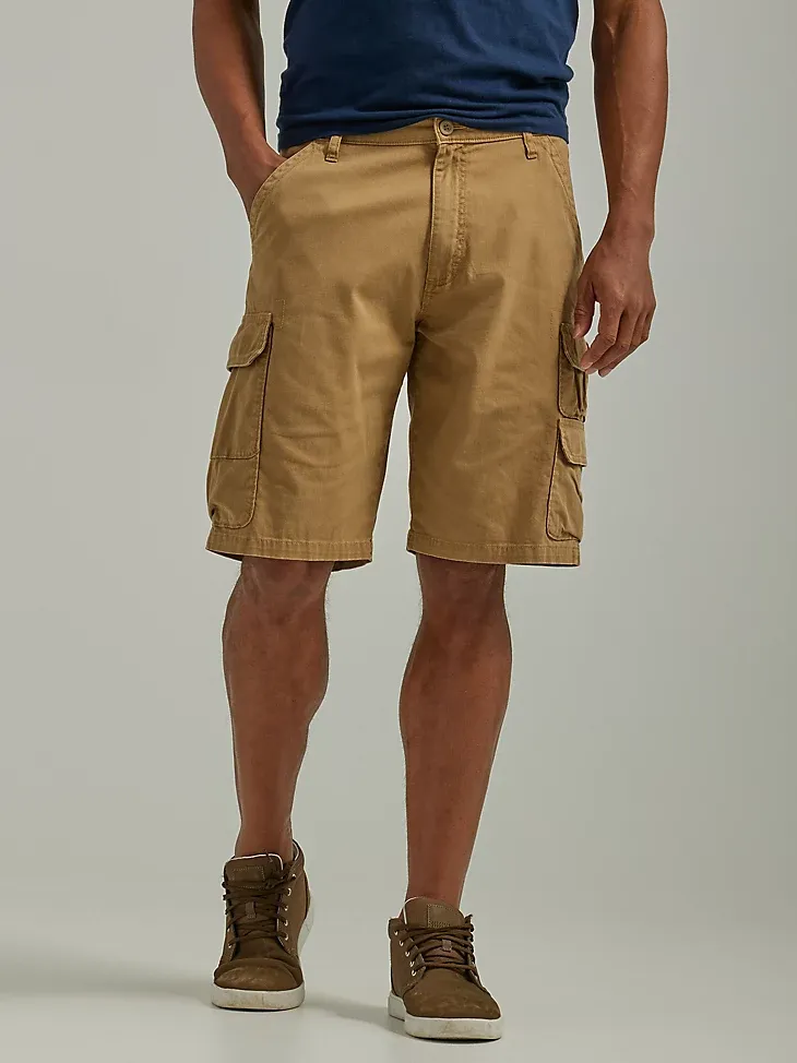 WRANGLER® MEN'S FIVE STAR PREMIUM STACKED CARGO SHORT IN TWILL