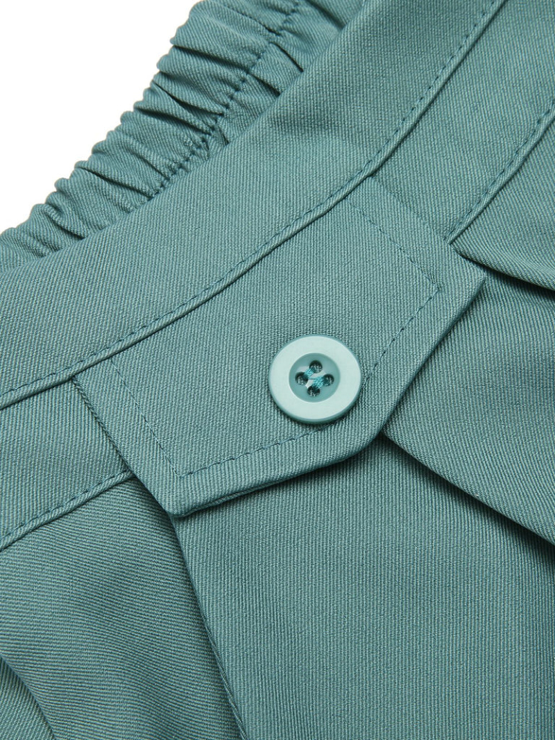 DARK GREEN 1960S SOLID VINTAGE SHORTS