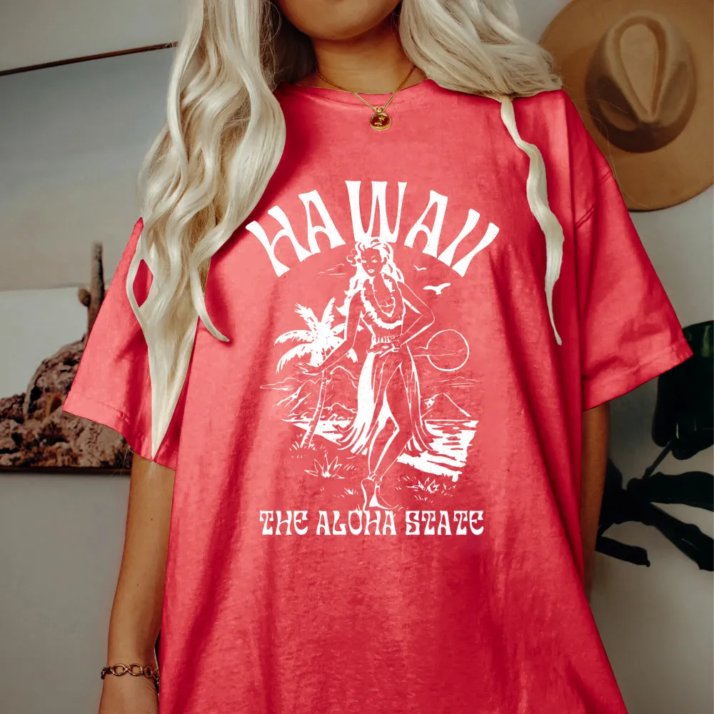 Women's Preppy Hawaii Loose T-Shirt