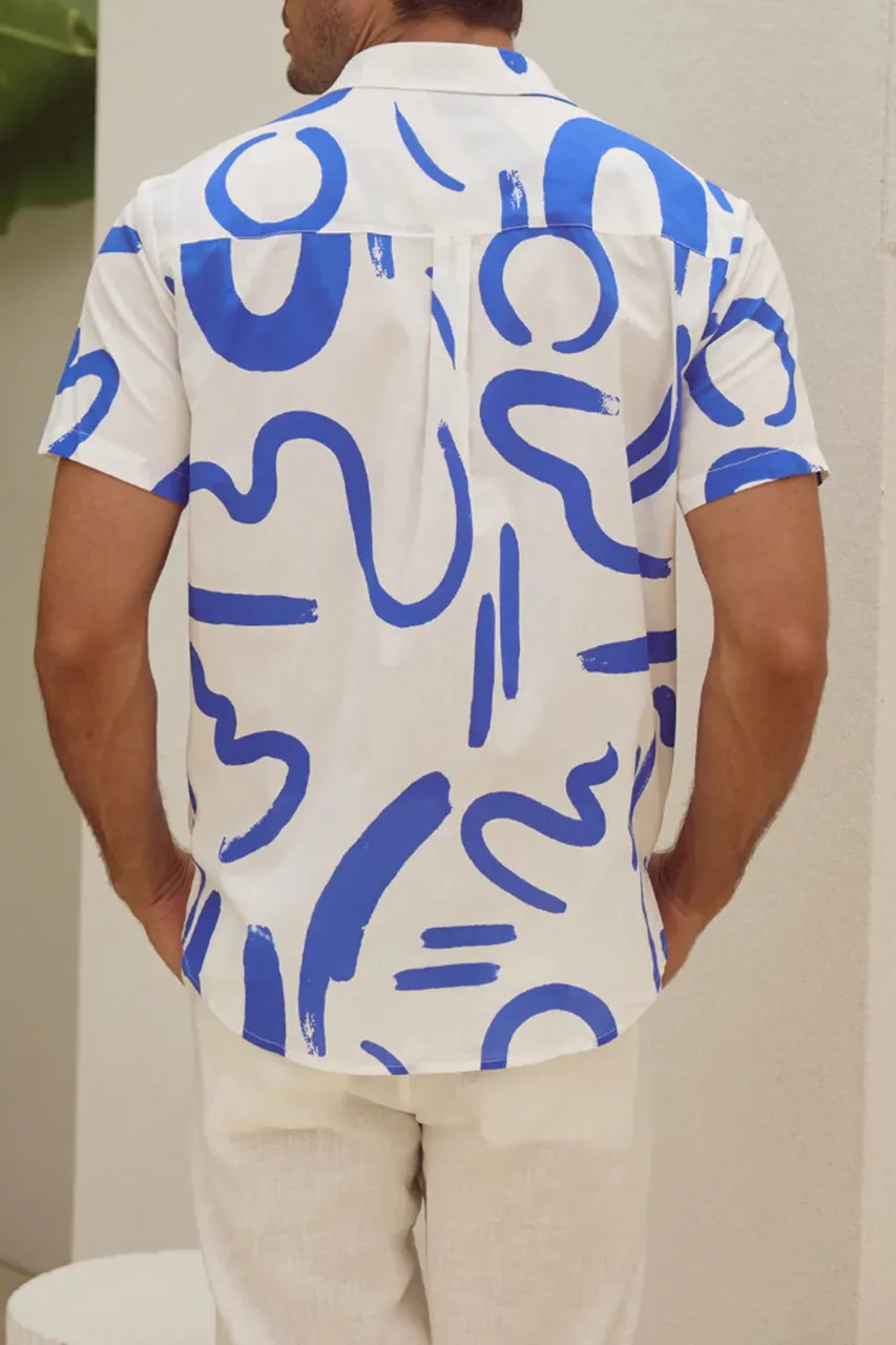 ABSTRACT PRINTS MEN'S YORK SHIRT